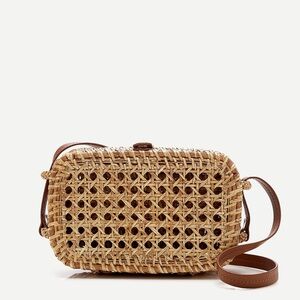 J.Crew wicker crossbody bag — NEW without tags / never worn